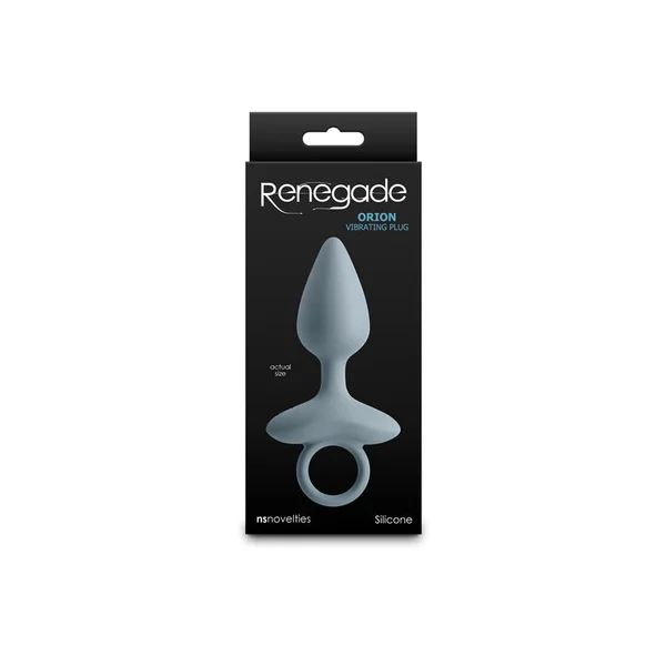 Renegade Orion - Grey - Grey 13 cm USB Rechargeable Vibrating Butt Plug — image 4 of 5