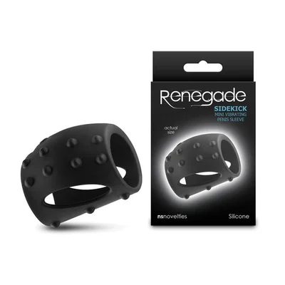 renegade sidekick black black usb rechargeable vibrating penis cage