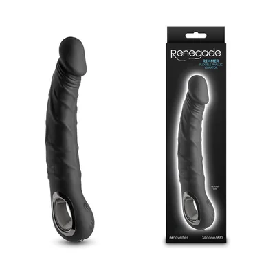 renegade rimmer black black 22 cm usb rechargeable vibrator