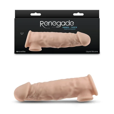 renegade annex thick flesh flesh 186 cm penis extender sleeve