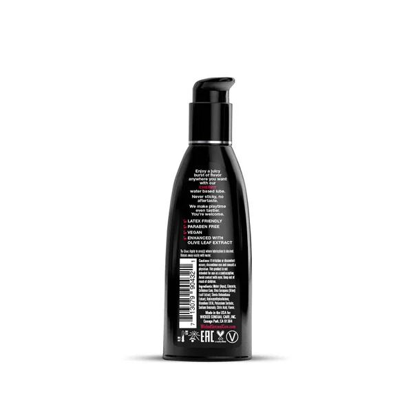 Wicked Aqua Cherry - Cherry Flavoured Water Based Lubricant - 60 ml (2 oz) Bottle — image 2 of 2