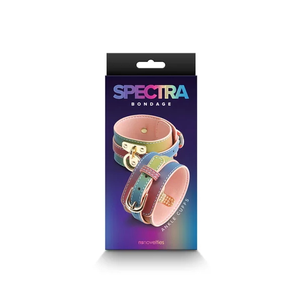Spectra Bondage Ankle Cuffs - Rainbow - Rainbow Restraints — image 3 of 3