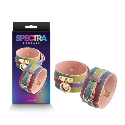 spectra bondage ankle cuffs rainbow rainbow restraints