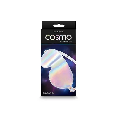 cosmo bondage blindfold rainbow metallic rainbow eye restraint
