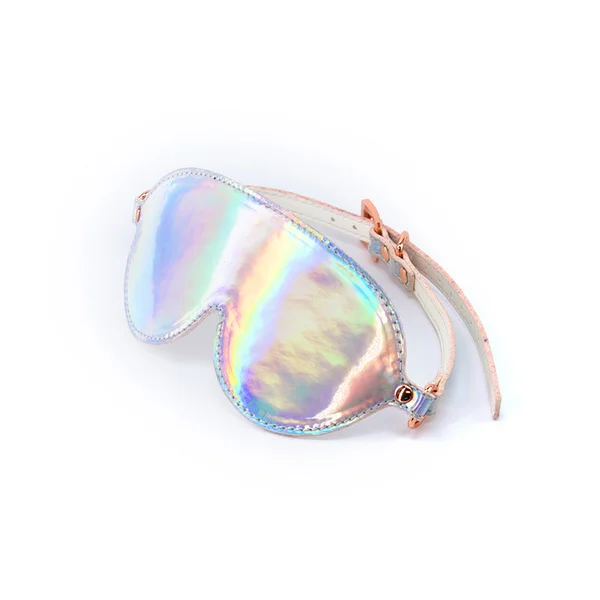 Cosmo Bondage Blindfold - Rainbow - Metallic Rainbow Eye Restraint — image 2 of 2