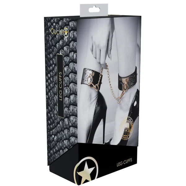 OUCH! Florence Collection - Leg Cuffs - Black Restraints — image 3 of 4