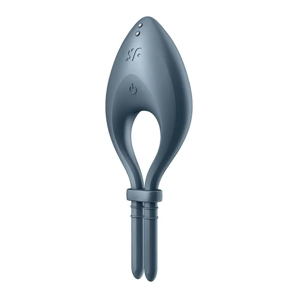 Satisfyer Bullseye - Navy - Navy Vibrating Adjustable Lasso Cock Ring — image 3 of 8