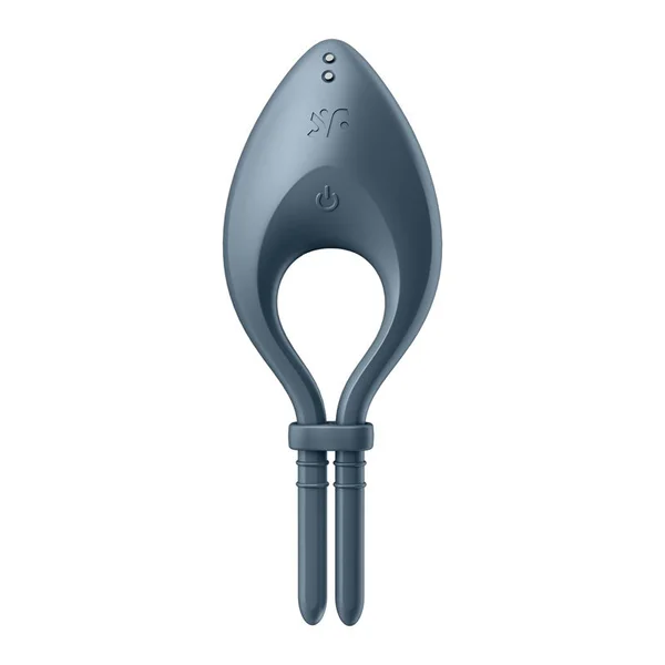 Satisfyer Bullseye - Navy - Navy Vibrating Adjustable Lasso Cock Ring — image 7 of 8