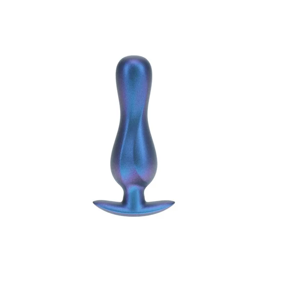 OUCH! Curvy Anal Plug - Metallic Blue - Metallic Blue 11.7 cm Butt Plug — image 2 of 3