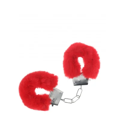 ouch classic fluffy cuffs red red fluffy restraints