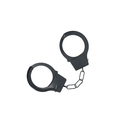 ouch classic metal cuffs black black restraints