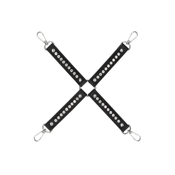 OUCH! Diamond Studded Hogtie - Black Restraint — image 2 of 6