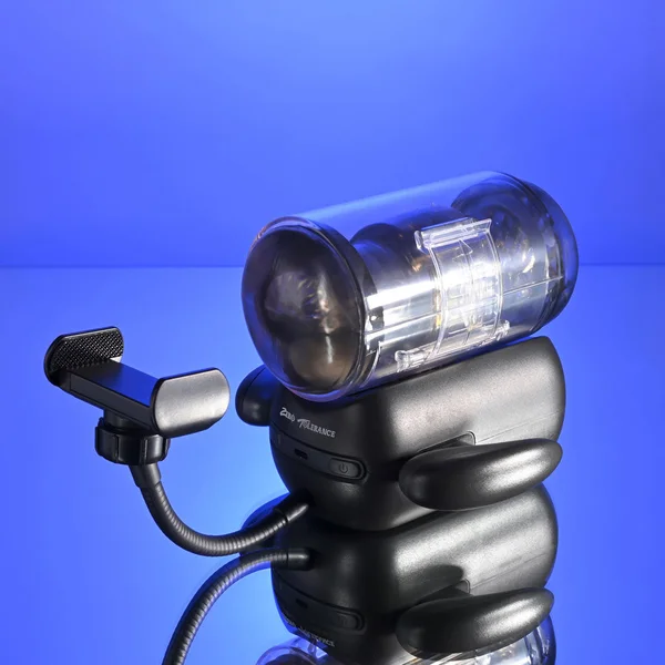 Zero Tolerance HOLD ME TIGHT - Black USB Rechargeable Vibrating Auto Stroker with Phone Holder — image 3 of 9