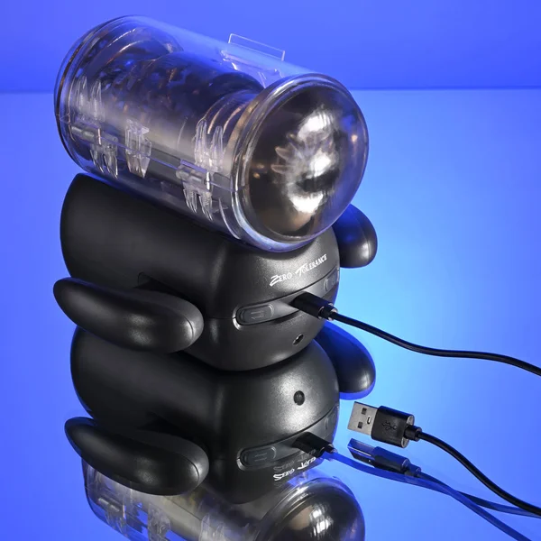 Zero Tolerance HOLD ME TIGHT - Black USB Rechargeable Vibrating Auto Stroker with Phone Holder — image 9 of 9