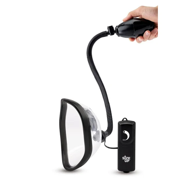 Size Up Vibrating Pussy Pump - Clear Vibrating Vagina Pump — image 2 of 10