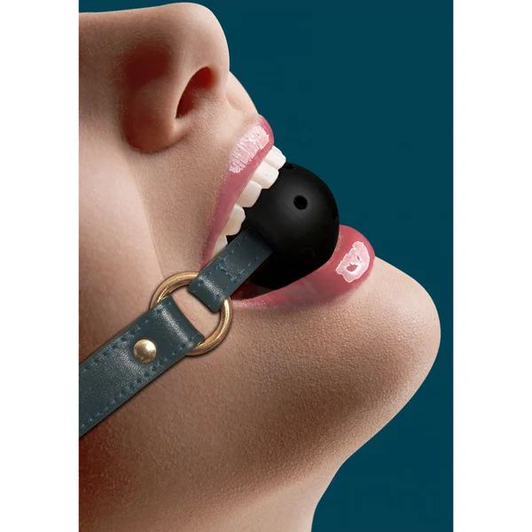OUCH! Halo - Breathable Ball Gag - Green Mouth Restraint — image 2 of 6