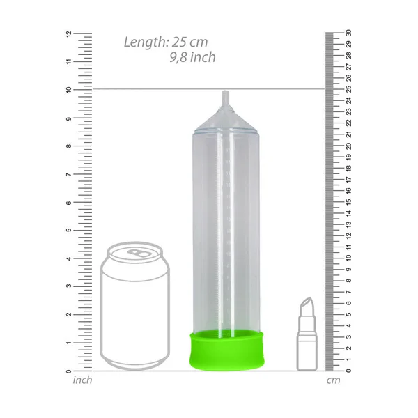 OUCH! Glow In The Dark Comfort Beginner Pump - Clear/Glow Penis Pump — image 5 of 5