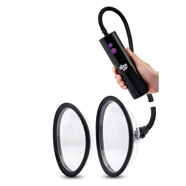 Size Up Rechargeable Power Plumper Pussy Pump - Clear USB Rechargeable Vagina Pump with Interchangeable Chambers — image 7 of 10