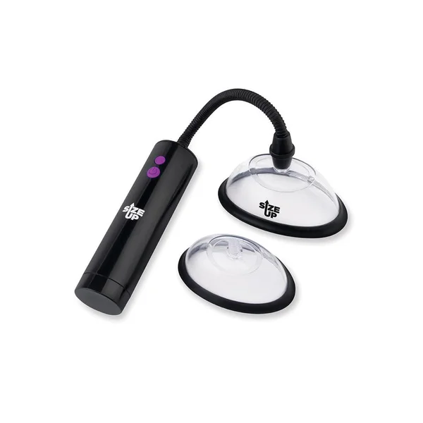 Size Up Rechargeable Power Plumper Pussy Pump - Clear USB Rechargeable Vagina Pump with Interchangeable Chambers — image 8 of 10