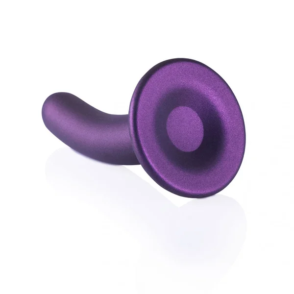 OUCH! Smooth Silicone G-Spot Dildo - 6'' / 14.5 cm - Metallic Purple 14.5 cm Dildo — image 5 of 9