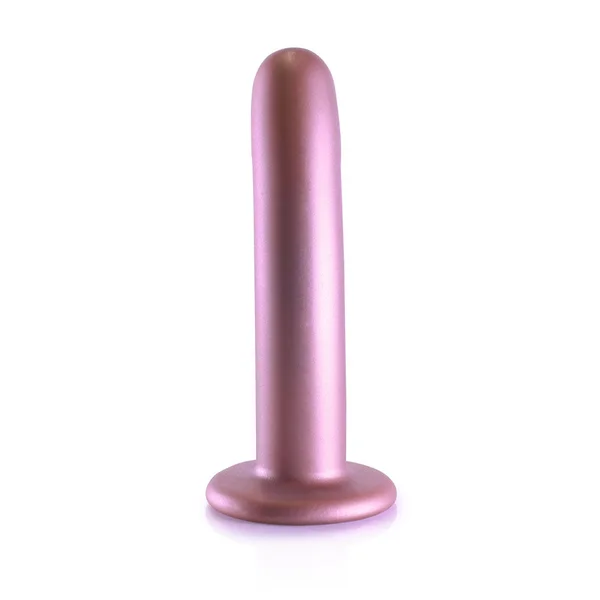 OUCH! Smooth Silicone G-Spot Dildo - 6'' / 14.5 cm - Rose Gold 14.5 cm Dildo — image 6 of 9