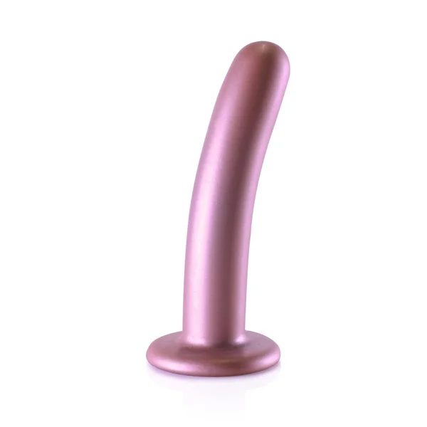 OUCH! Smooth Silicone G-Spot Dildo - 6'' / 14.5 cm - Rose Gold 14.5 cm Dildo — image 7 of 9