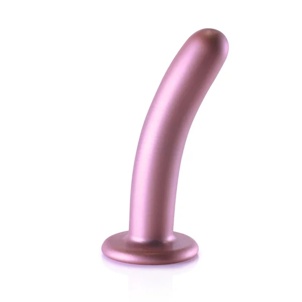 OUCH! Smooth Silicone G-Spot Dildo - 6'' / 14.5 cm - Rose Gold 14.5 cm Dildo — image 4 of 9