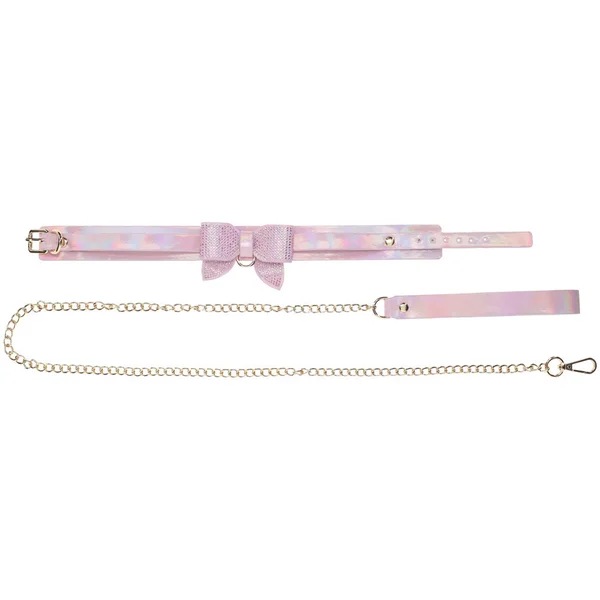 OUCH! Paris Collection - Collar with Leash - Pink Restraint — image 3 of 5