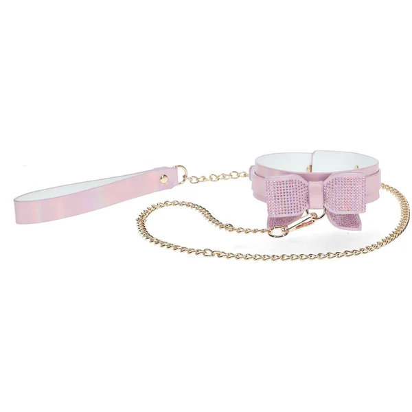 OUCH! Paris Collection - Collar with Leash - Pink Restraint — image 2 of 5