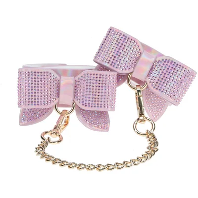 ouch paris collection leg cuffs pink restraints