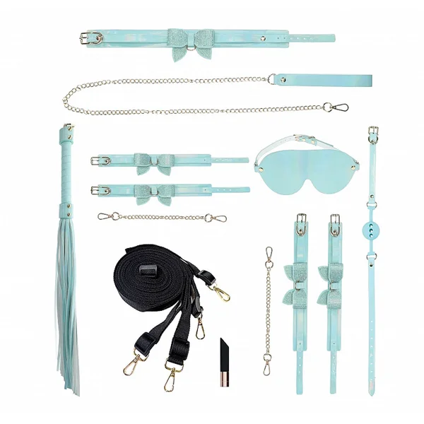 OUCH! Paris Collection - Kit with Bag - Baby Blue Bondage Set with Bag - 8 Piece Kit — image 2 of 3