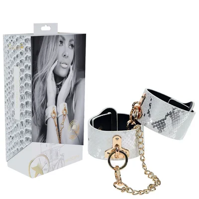 ouch florence collection handcuffs white restraints
