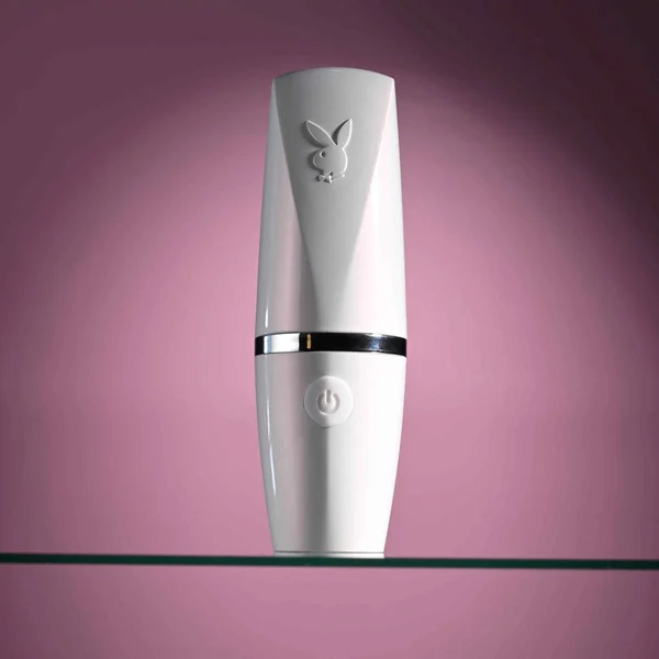 Playboy Pleasure GETAWAY - White/Purple 14.2 cm USB Rechargeable Tapping Stimulator — image 7 of 9