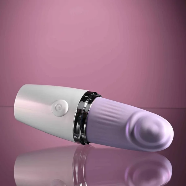 Playboy Pleasure GETAWAY - White/Purple 14.2 cm USB Rechargeable Tapping Stimulator — image 5 of 9