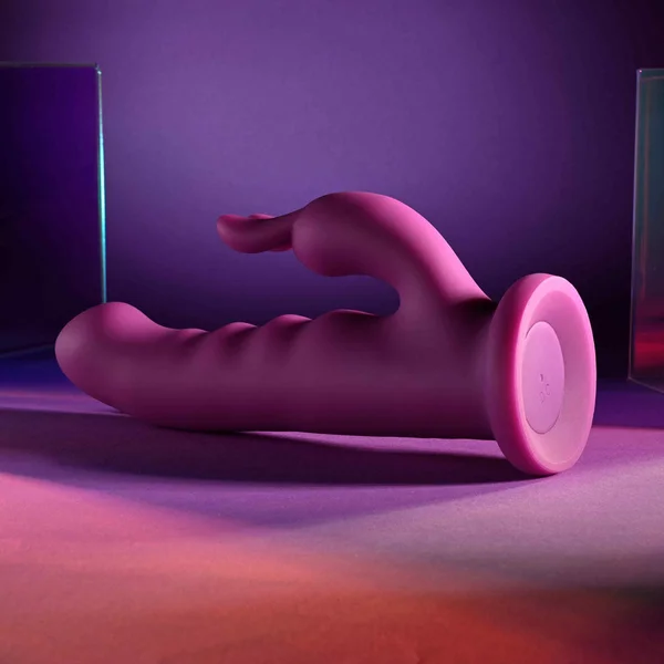 Playboy Pleasure FLUFFLE - Purple 19.7 cm USB Rechargeable Rabbit Vibrator — image 5 of 9