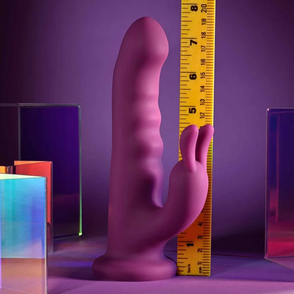 Playboy Pleasure FLUFFLE - Purple 19.7 cm USB Rechargeable Rabbit Vibrator — image 8 of 9