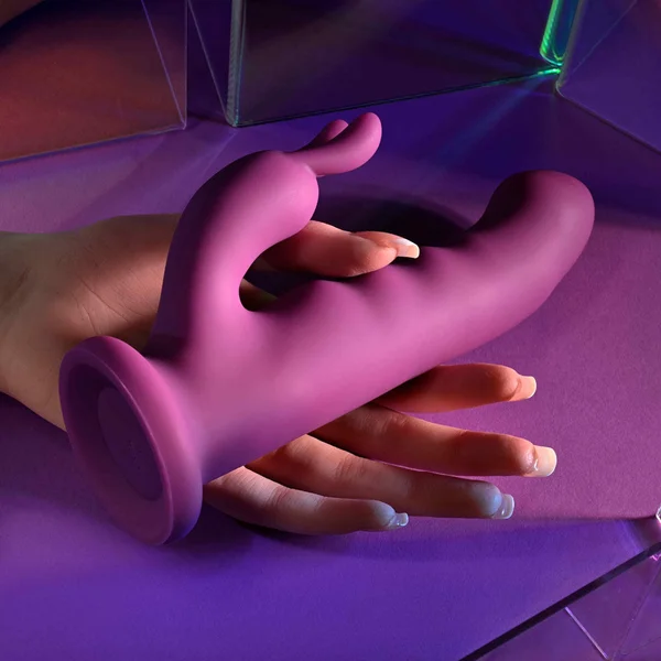 Playboy Pleasure FLUFFLE - Purple 19.7 cm USB Rechargeable Rabbit Vibrator — image 3 of 9