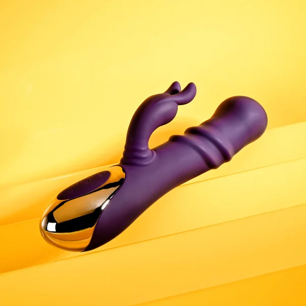 Playboy Pleasure BUNNY PUNCH - Purple 24.4 cm USB Rechargeable Twirling Rabbit Vibrator — image 4 of 9
