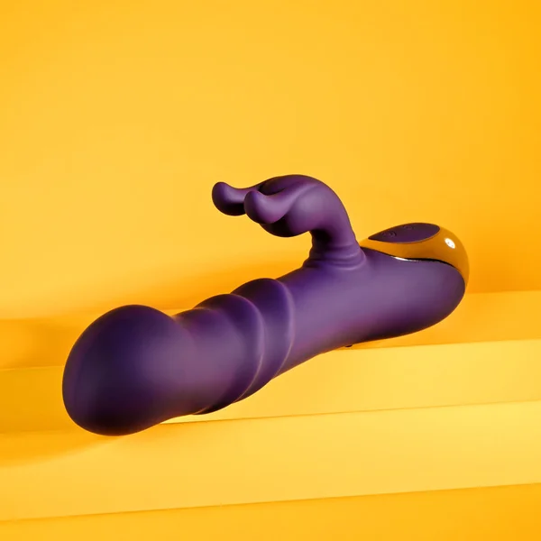 Playboy Pleasure BUNNY PUNCH - Purple 24.4 cm USB Rechargeable Twirling Rabbit Vibrator — image 5 of 9