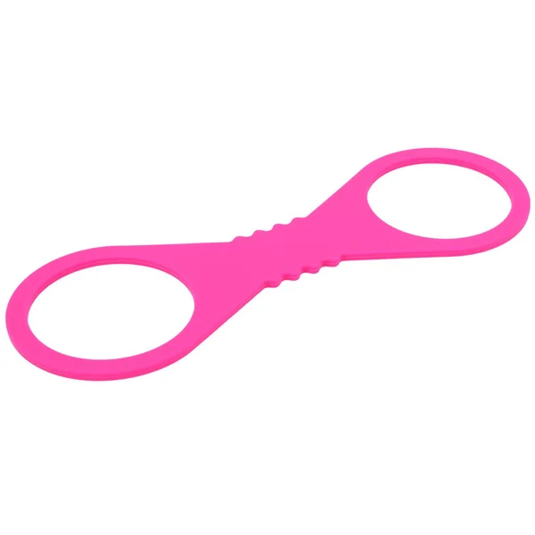 Sex & Mischief Large Hot Pink Silicone Cuffs - Hot Pink Large Restraints — image 5 of 8