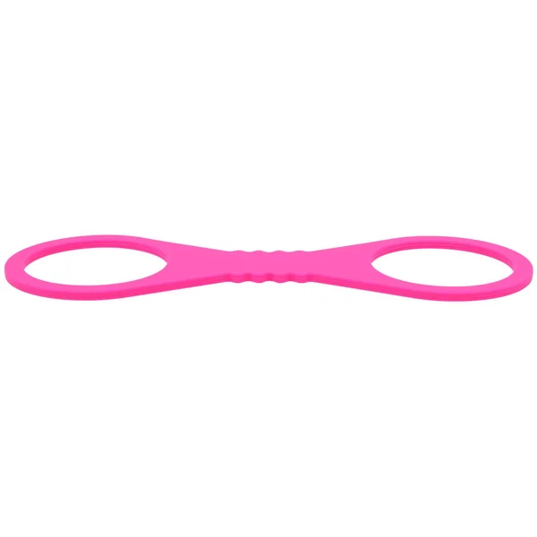 Sex & Mischief Large Hot Pink Silicone Cuffs - Hot Pink Large Restraints — image 4 of 8
