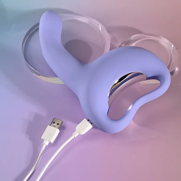 Playboy Pleasure NICE TO MEET YOU - Purple 19.5 cm USB Rechargeable Vibrator — image 9 of 9