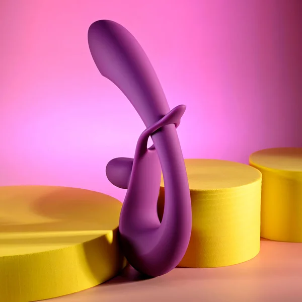 Playboy Pleasure CHA CHA SLIDE - Purple 20 cm USB Rechargeable Rabbit Vibrator — image 4 of 9