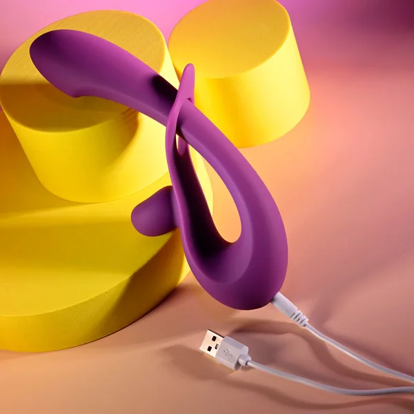 Playboy Pleasure CHA CHA SLIDE - Purple 20 cm USB Rechargeable Rabbit Vibrator — image 9 of 9