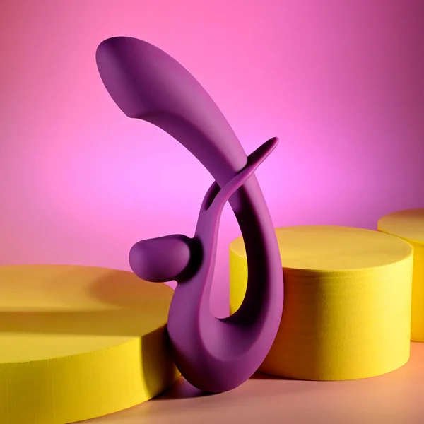 Playboy Pleasure CHA CHA SLIDE - Purple 20 cm USB Rechargeable Rabbit Vibrator — image 3 of 9