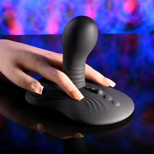 Playboy Pleasure SITTIN & SPINNIN - Black USB Rechargeable Spinning Vibrator & Grinder Pad with Remote — image 3 of 9