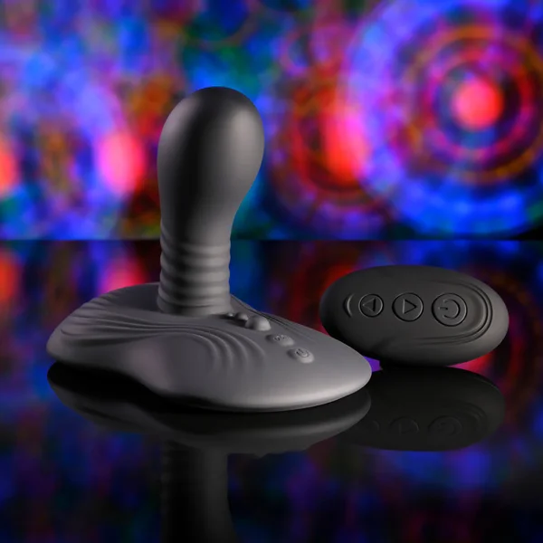 Playboy Pleasure SITTIN & SPINNIN - Black USB Rechargeable Spinning Vibrator & Grinder Pad with Remote — image 2 of 9