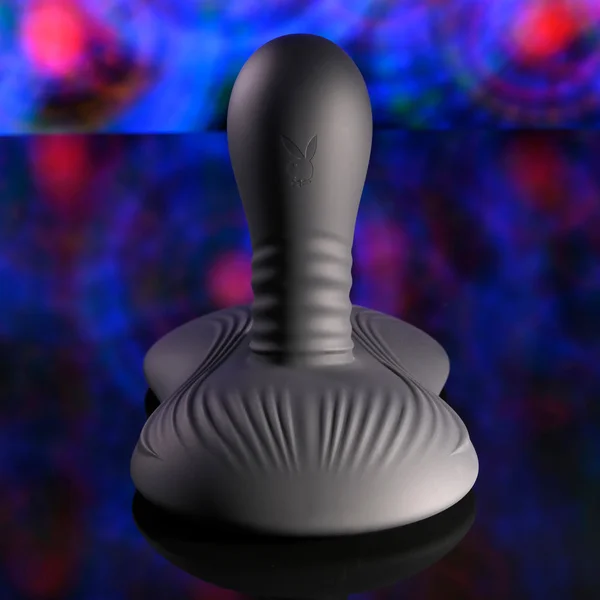 Playboy Pleasure SITTIN & SPINNIN - Black USB Rechargeable Spinning Vibrator & Grinder Pad with Remote — image 5 of 9