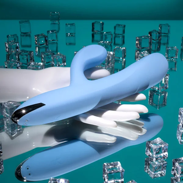 Playboy Pleasure UP AND AWAY - Blue 26.7 cm USB Rechargeable Rabbit Vibrator — image 7 of 9