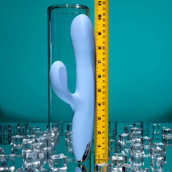 Playboy Pleasure UP AND AWAY - Blue 26.7 cm USB Rechargeable Rabbit Vibrator — image 8 of 9